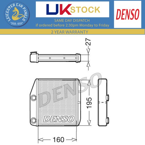 Denso heat exchanger for - heat,