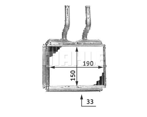 Heat exchanger interior - heat,