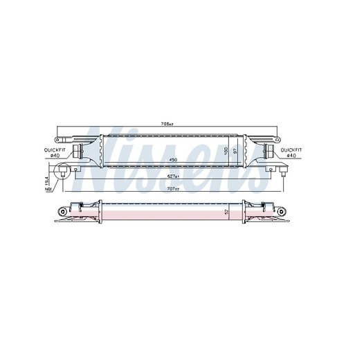 Nissens radiator intercooler - nissens,